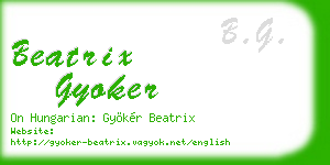 beatrix gyoker business card