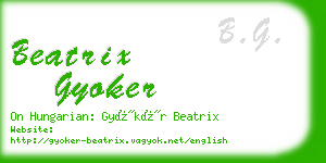 beatrix gyoker business card